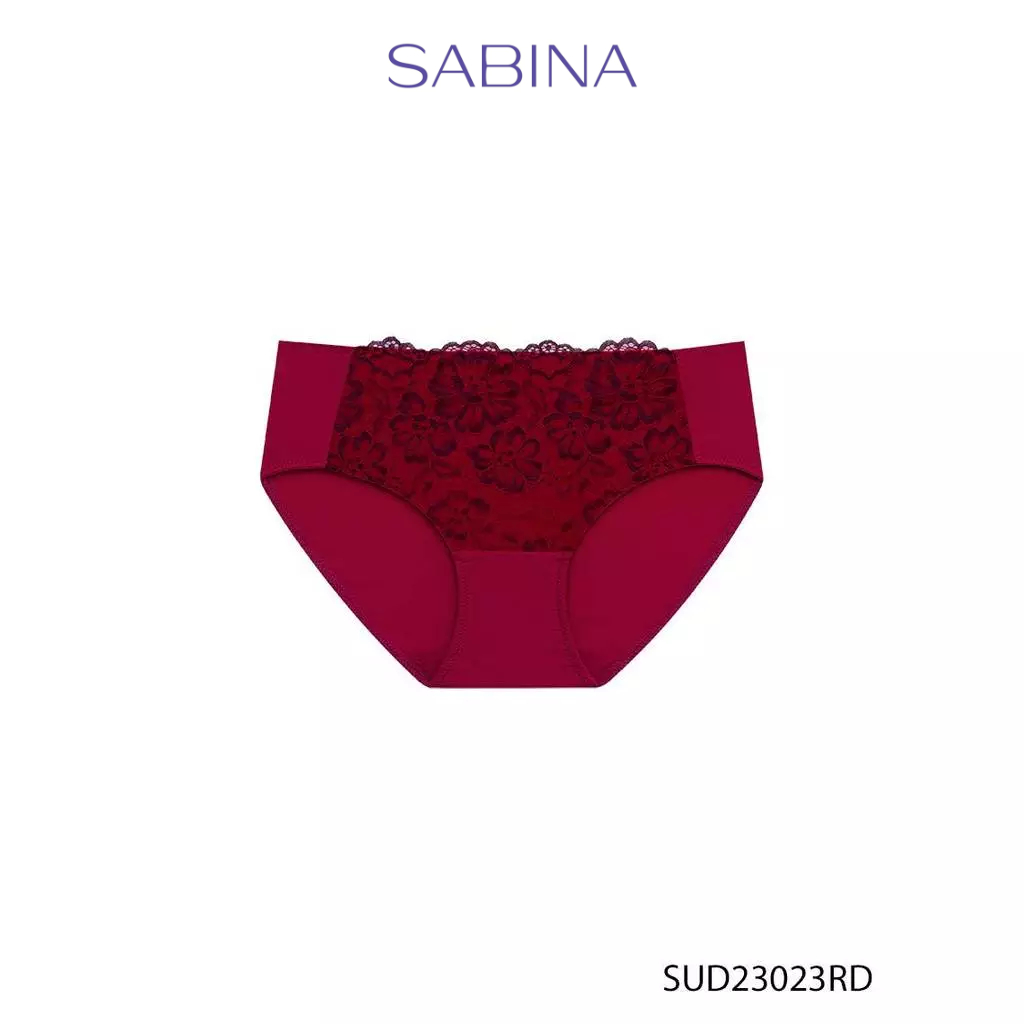 Sabina Perfect Bra  กางเกงในทรงเอวสูงปานกลาง รหัส SUD23023RD - สีแดงเข้ม