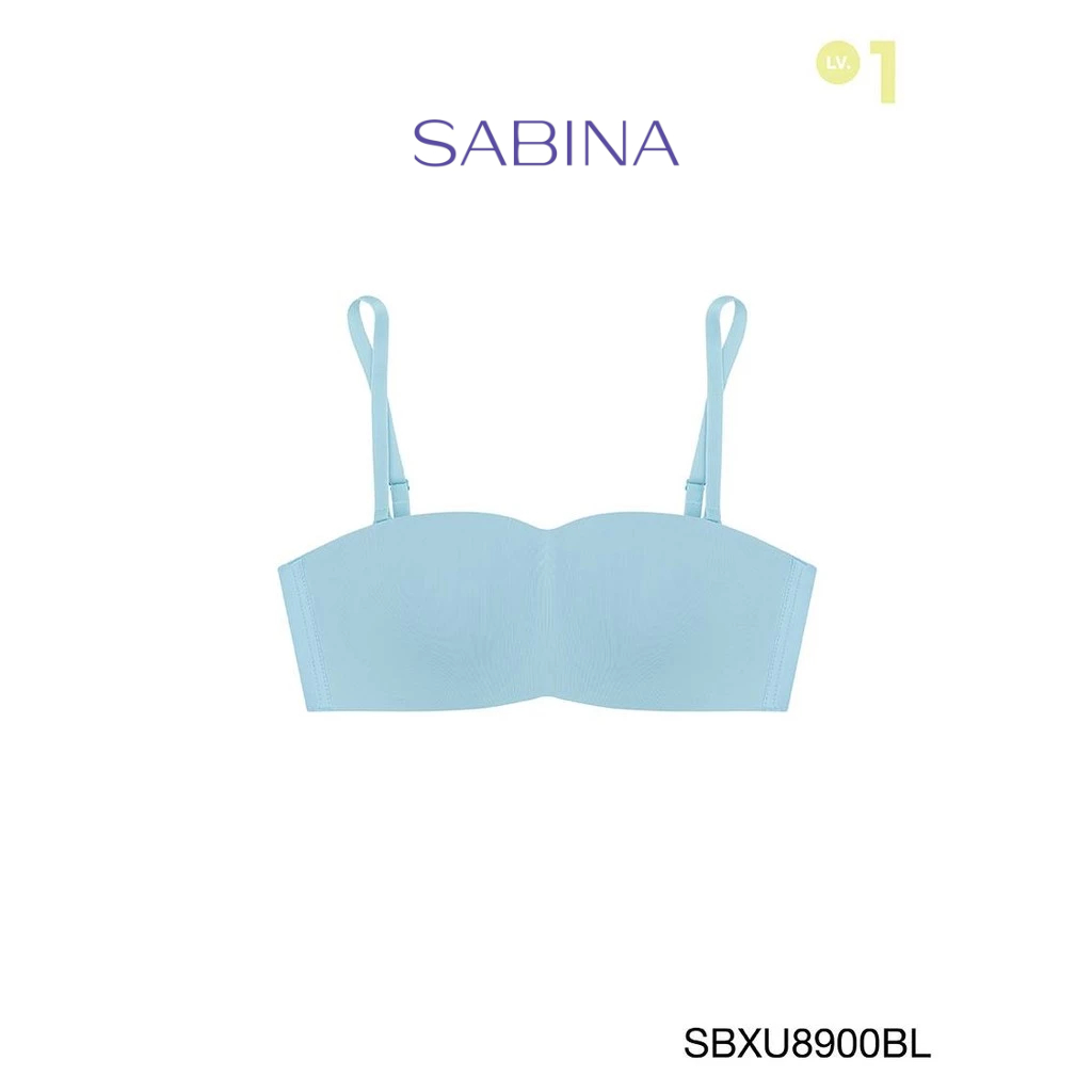 [Online Exclusive] SABINA BRALESS | PRETTY PERFECT เสื้อชั้นในเกาะอกไม่มีโครง รหัส SBXU8900BL - สีฟ้า