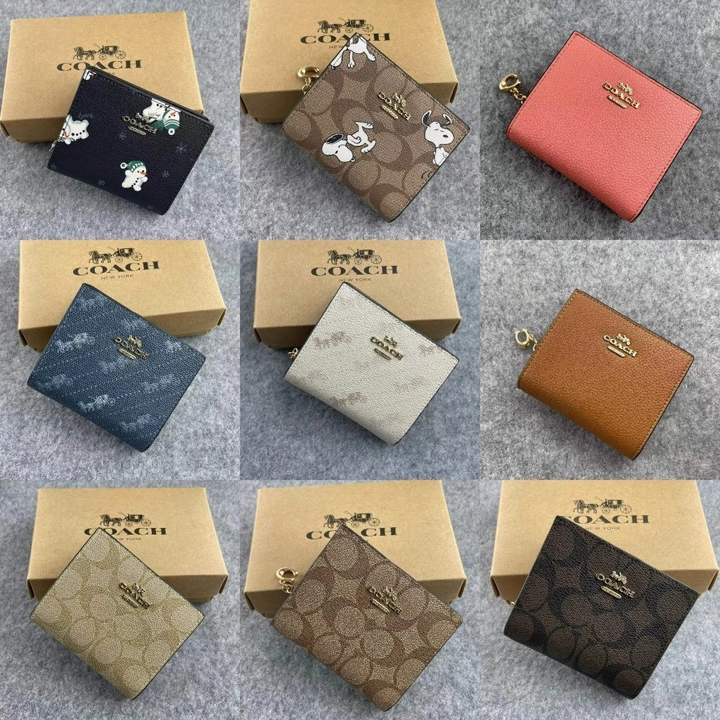 Snap Wallet C6941 C4104 C6942 C3309 C2862 ผู้หญิง กระเป๋าสตางค์ กระเป๋าใส่เหรียญ U14R35E8