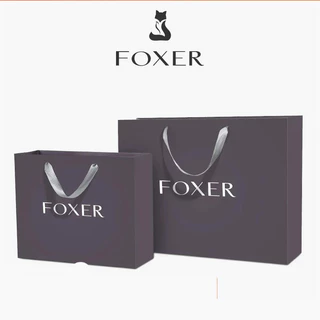 FOXER ถุงของขวัญ ถุงกระดาษ สีเทา