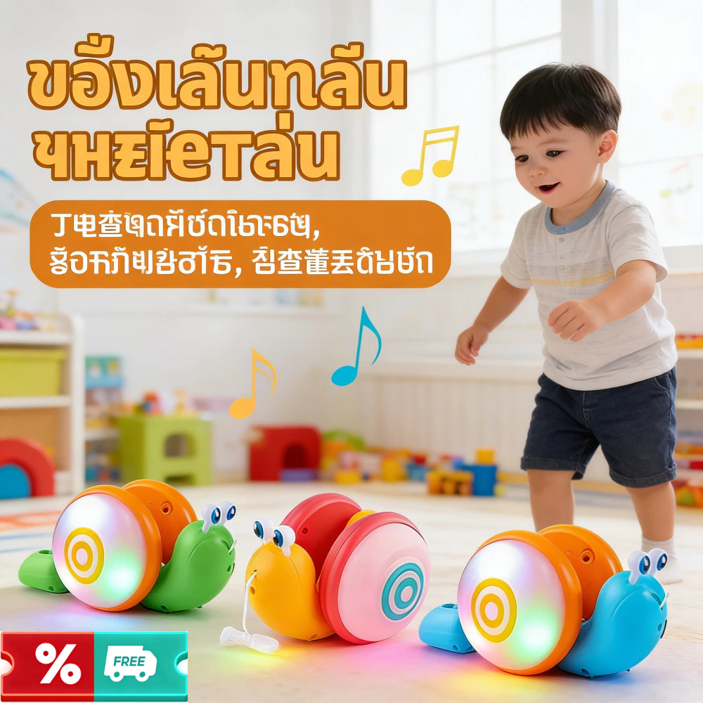 COD หอยทากลากเชือกพิเศษ ช่วยลูกเดินได้เร็วขึ้น ฝึกทักษะการเคลื่อนไหว