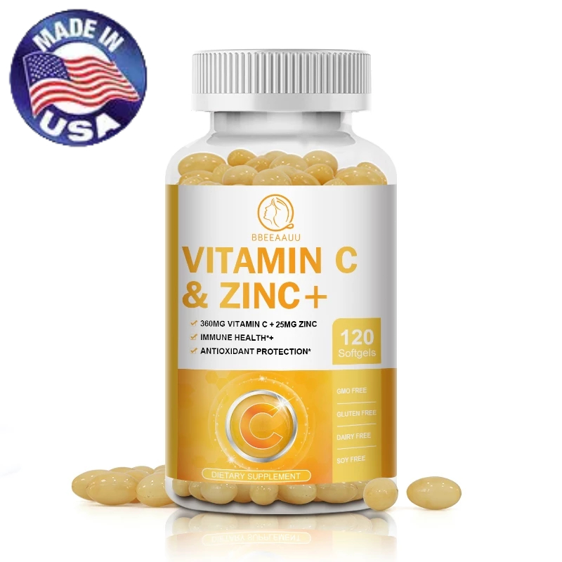 วิตามินซี  VitaminC 360 มก. สังกะสี Zinc 25 มก. แคปซูล เสริมภูมิคุ้มกัน เสริมสร้างระบบภูมิคุ้มกัน 120 เม็ด