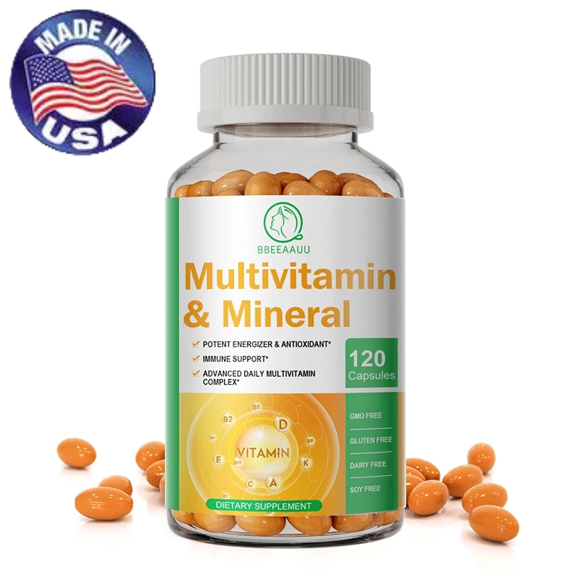 Multivitamin & Mineral 120pcs วิตามินรวม วิตามินเอ ซี B2 B3 B5 B6 B12 แคลเซียม และสารต้านอนุมูลอิสระ
