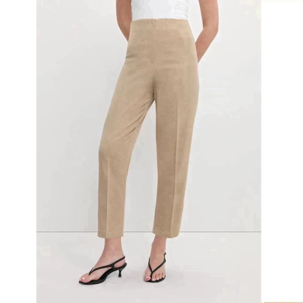 [Pomelo] กางเกงขายาวเอวสูงทรงเข้ารูป / Tailored High-Waist Pants