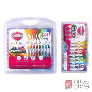 Master Art สีชอล์ก สีชอล์กน้ำมัน OIL PASTEL 12 สี และ 24 สี (แท่งใหญ่พิเศษ ) จำนวน 1 กล่อง