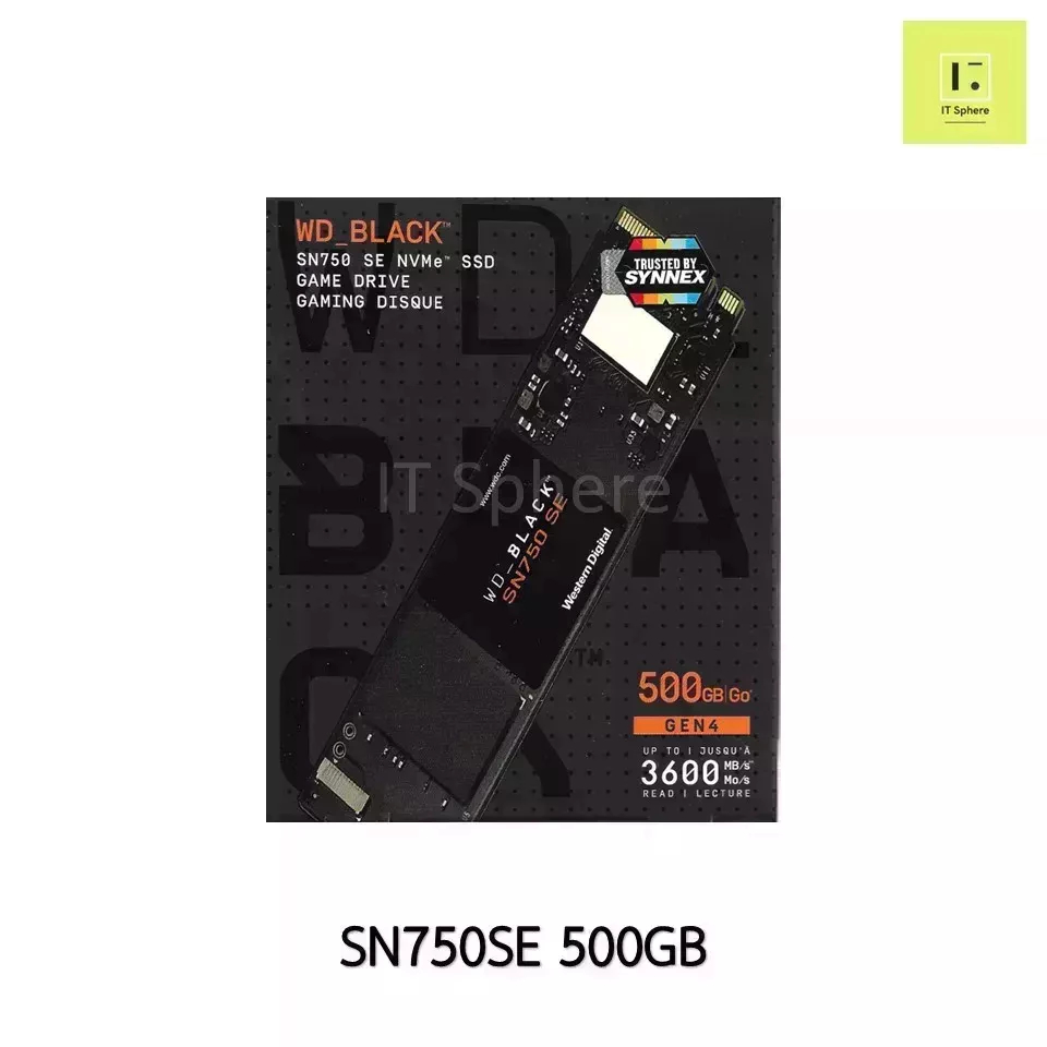 SSD M.2 WD BLACK SN750 SE 500GB NVMe (GEN4)  ของใหม่ มือ 1 (SN750SE 500GB)