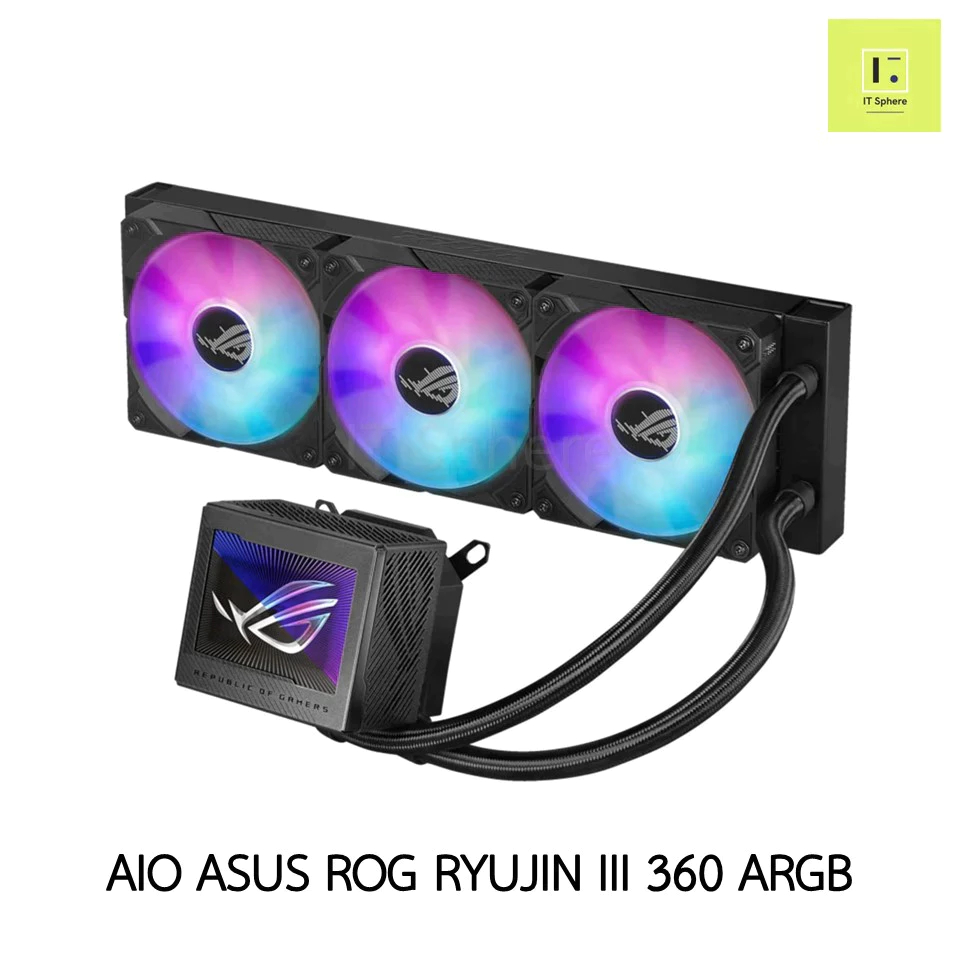 ชุดน้ำปิด ROG RYUJIN III 360 ARGB CPU Cooler CPU Colling AIO LGA1700