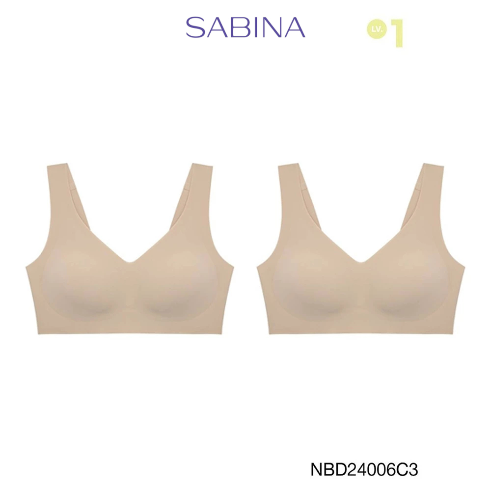 Sabina เสื้อชั้นใน (Set 2 ชิ้น) [Online Exclusive] Perfect Bra ไร้โครง รหัส NBD24006C3 - สีเนื้อเข้ม