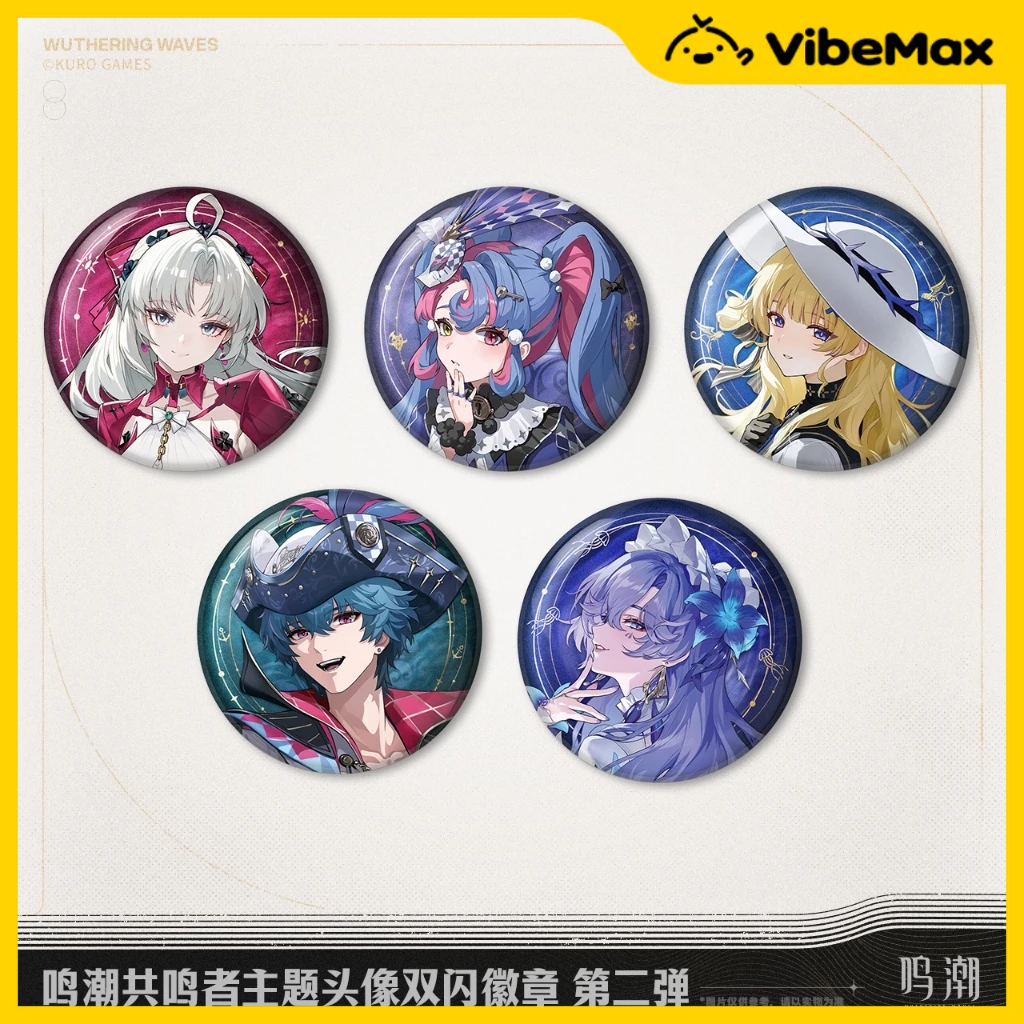 [✨NEW⚡พร้อมส่ง] Wuthering Waves เข็มกลัด WUWA Official Merch Badge Cantarella Phoebe Brant
