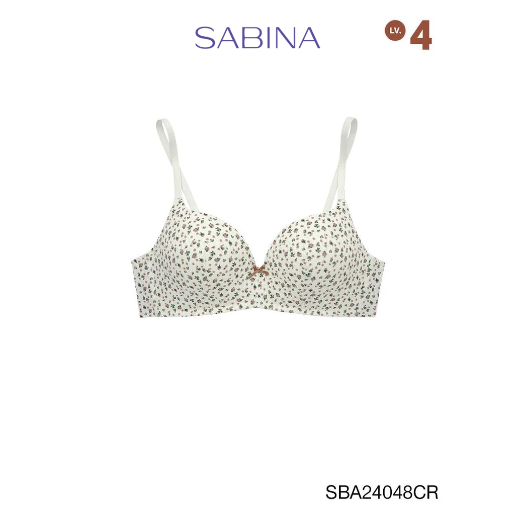 Sabina Doomm Doomm Level 4 เสื้อชั้นใน  ไร้โครง รหัส SBA24048CR - สีครีม