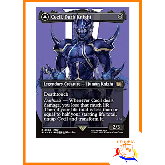 [MTG] Final Fantasy Variants: Cecil, Dark Knight (0380 - Borderless)