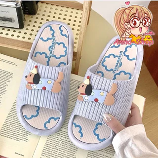 Anna shop รองเท้าแตะ รองเท้าแตะลำลอง ทรงเกาหลี นิ่ม เบา สบายเท้า T389