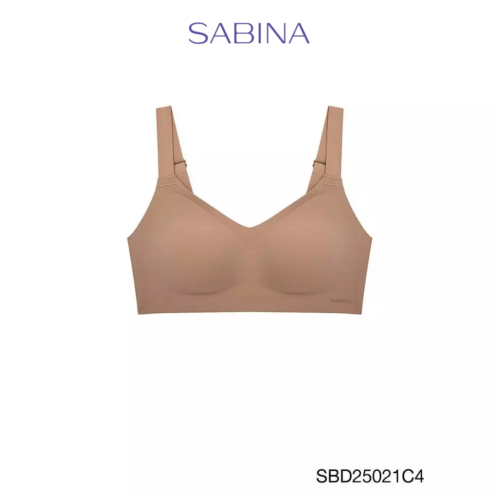 Sabina Perfect Bra Level 1 เสื้อชั้นใน ไร้ตะเข็บ ไร้โครง รหัส SBD25021C4 - สีเนื้อแทน
