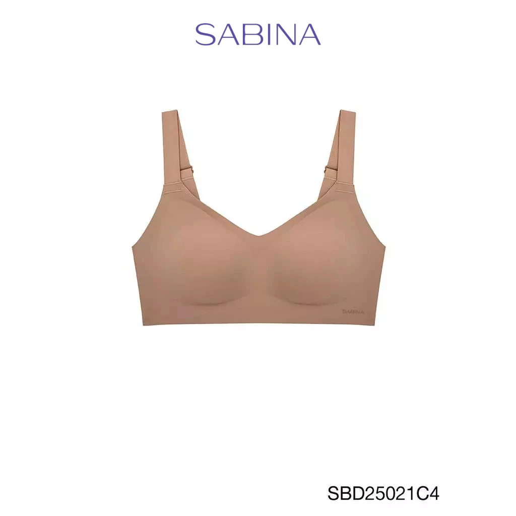 Sabina Perfect Bra Level 1 เสื้อชั้นใน ไร้ตะเข็บ ไร้โครง รหัส SBD25021C4 - สีเนื้อแทน