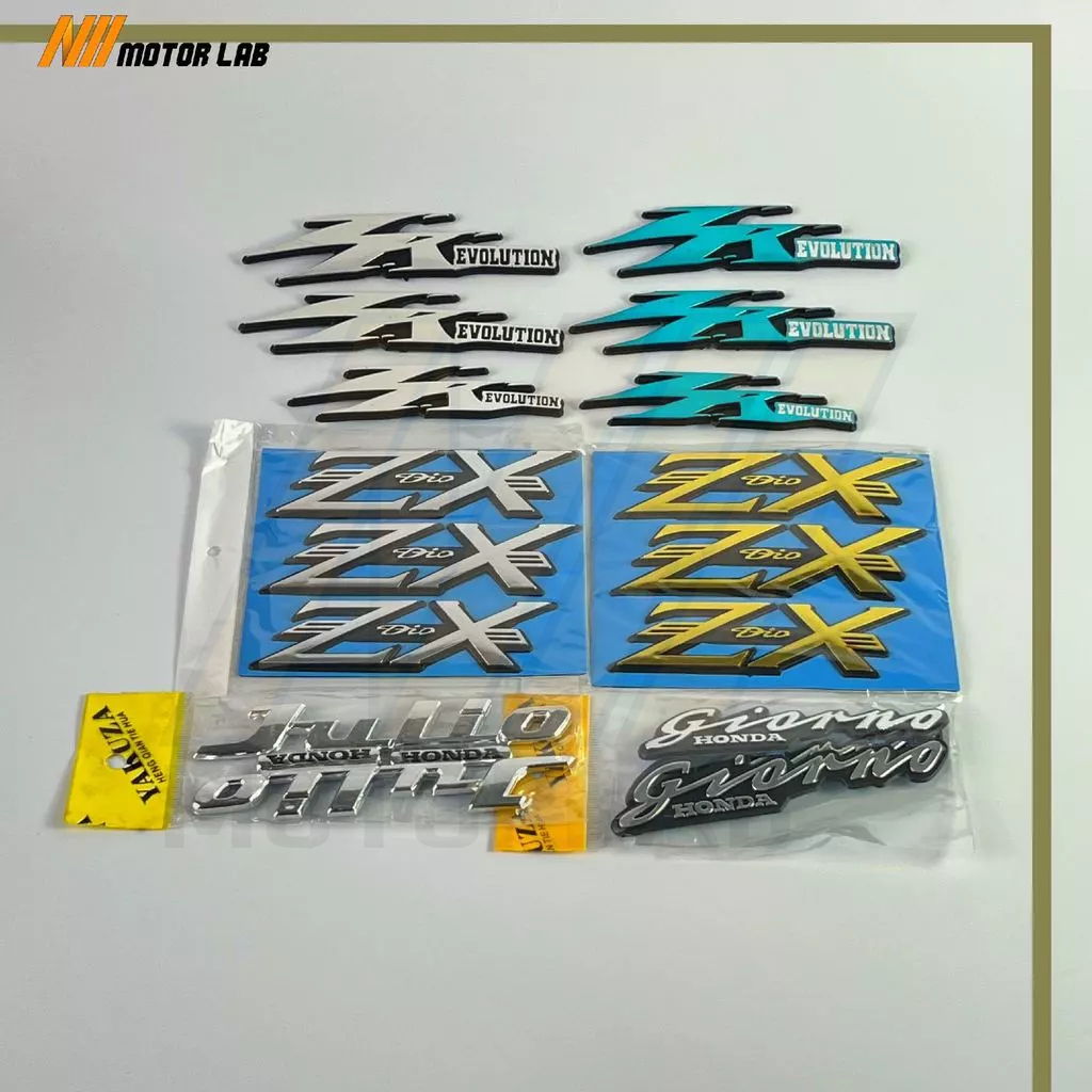โลโก้ DIO / DIO ZX / DIO Z4 สติ๊กเกอร์ติดรถมอเตอร์ไซค์ พร้อมกาวในตัว