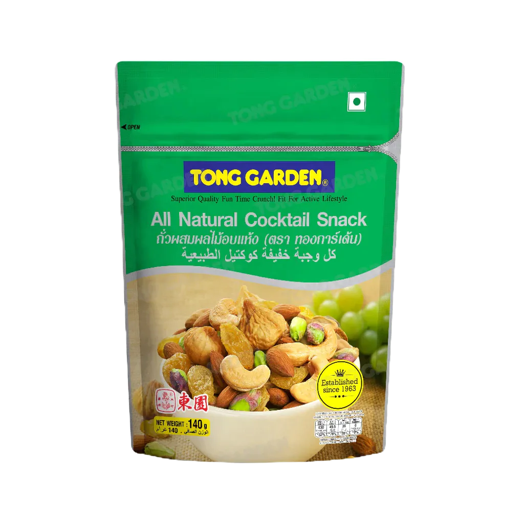 Tonggarden ถั่วอบผสมผลไม้อบแห้ง 140 กรัม (ซิป)