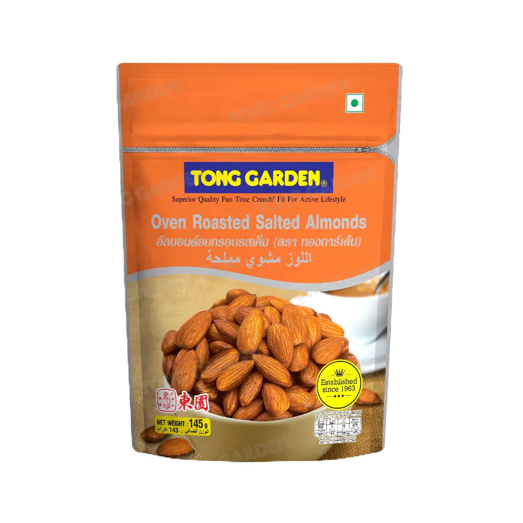 Tonggarden อัลมอนด์อบกรอบรสเค็ม 145 กรัม (ซิป)