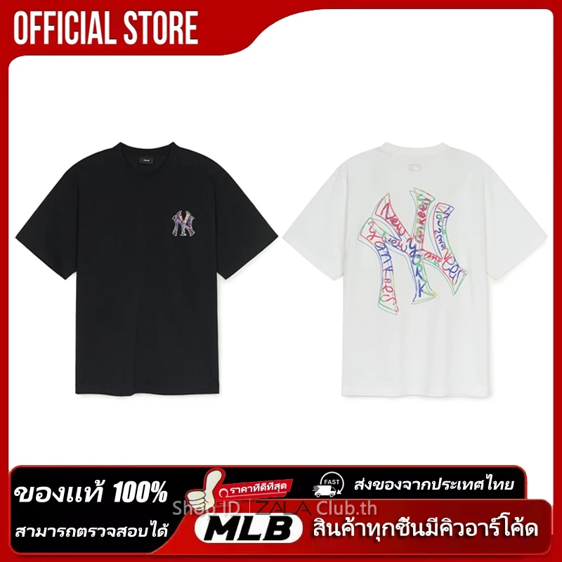 All-over Oversized-fit mIbT-shirt New York Yankees เสื้อยืด ผู้หญิง ผู้ชาย รับประกันของแท้ 100%