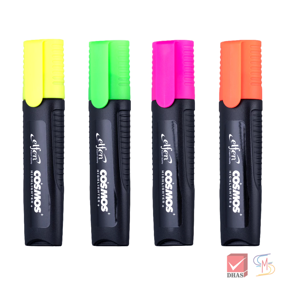 (12 แถม 12) Elfen เอลเฟ่น ปากกา ปากกาไฮไลท์ ปากกาเน้นข้อความ คอสมอส จำนวน 24 ด้าม - รูปที่ 2