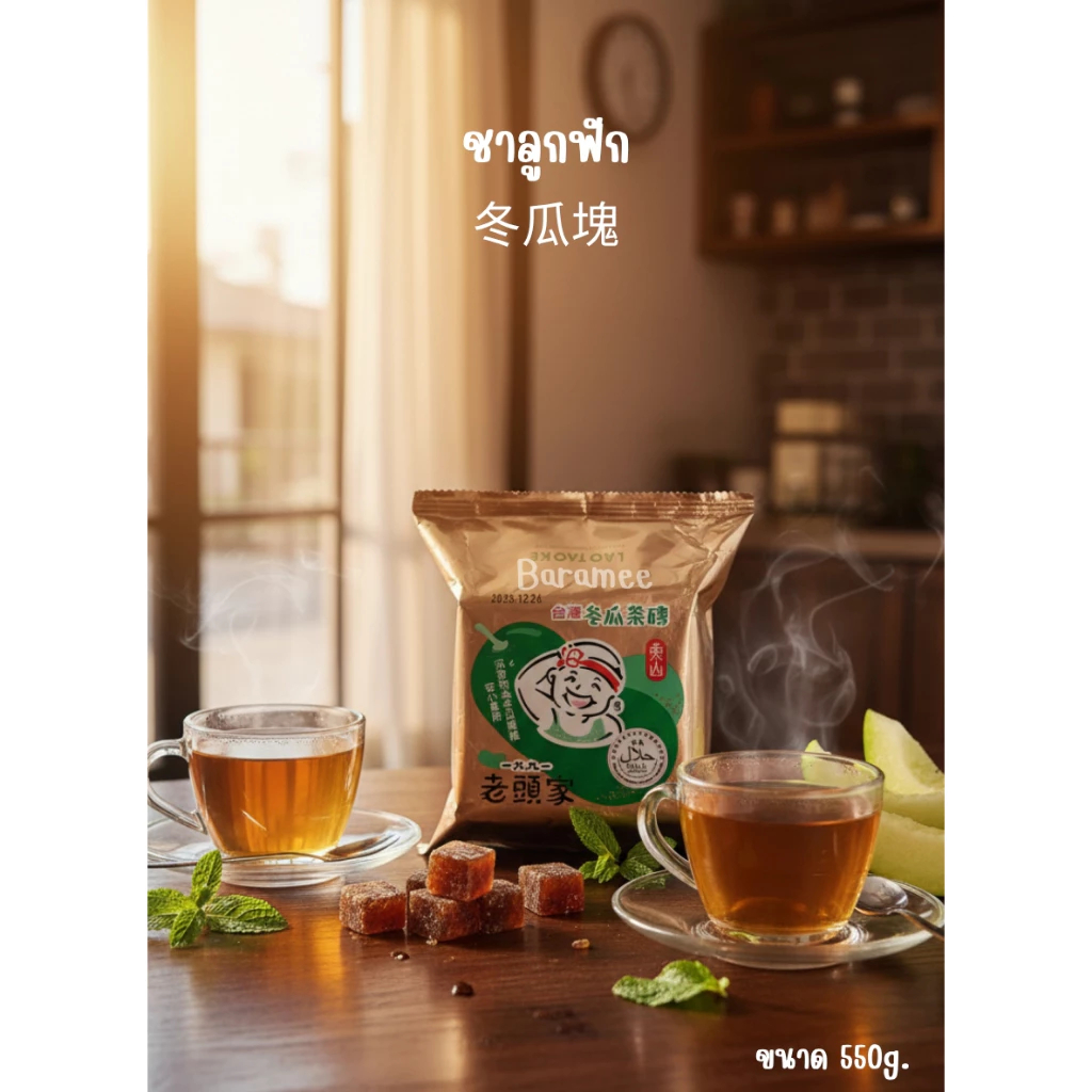 ชาลูกฟัก冬瓜塊 550 กรัม  #เครื่องดื่มไต้หวัน #สินค้านำเข้า #Baramee