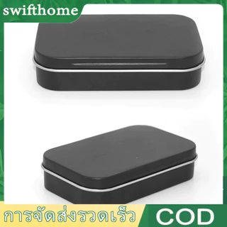 🟢COD 95*60*20 มม.โลหะดีบุกพลิกกล่องเก็บกรณีออแกไนเซอร์สําหรับเหรียญลูกอมคีย์