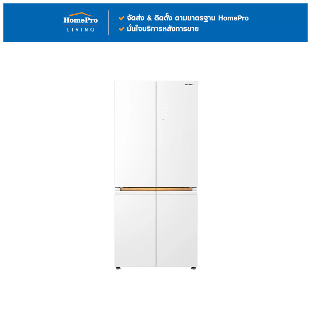 TOSHIBA ตู้เย็น MULTI DOOR GR-RF695WI-PGTH(67) 18.9 คิว อินเวอร์เตอร์ กระจกขาว จัดส่งโดย HomePro