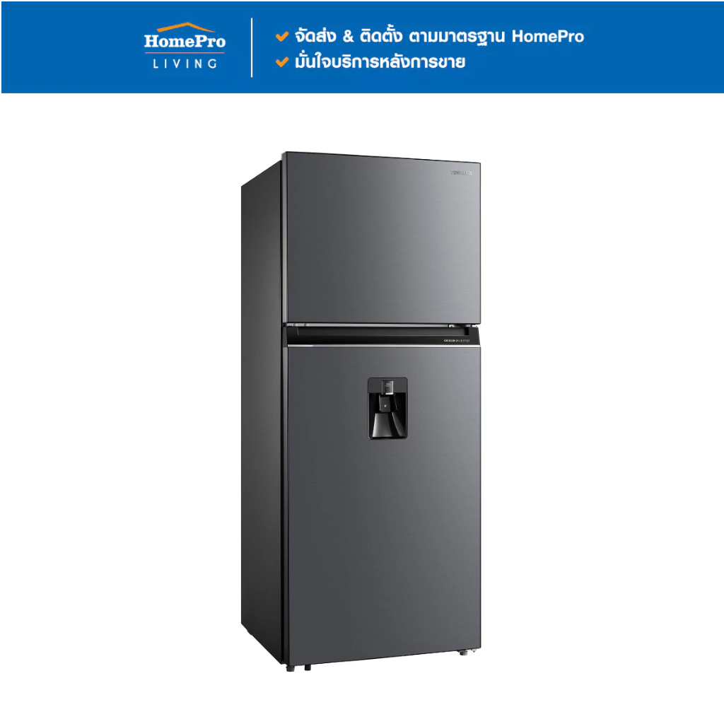 TOSHIBA ตู้เย็น 2 ประตู GR-RT535WEA-PMTH(06) 14.4 คิว สีเทา จัดส่งโดย HomePro