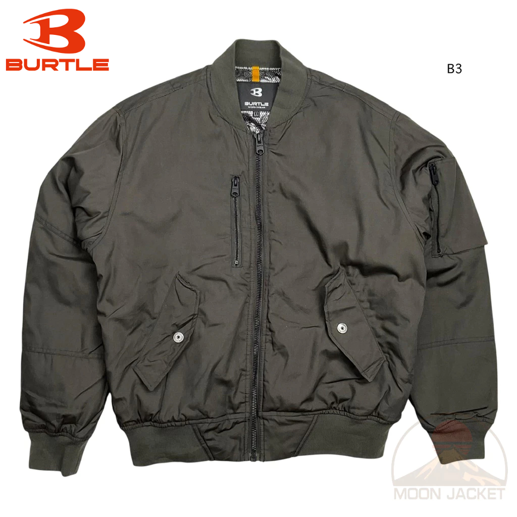 เสื้อแจ็คเก็ต BURTLE Workwear ทรง Bomber บุใยสังเคราะห์กันหนาว Size LL