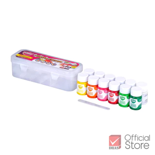Master Art สีโปสเตอร์ 12 สี ขนาด 15 มล. (พร้อมถาดสีในตัว) - 1 ชุด