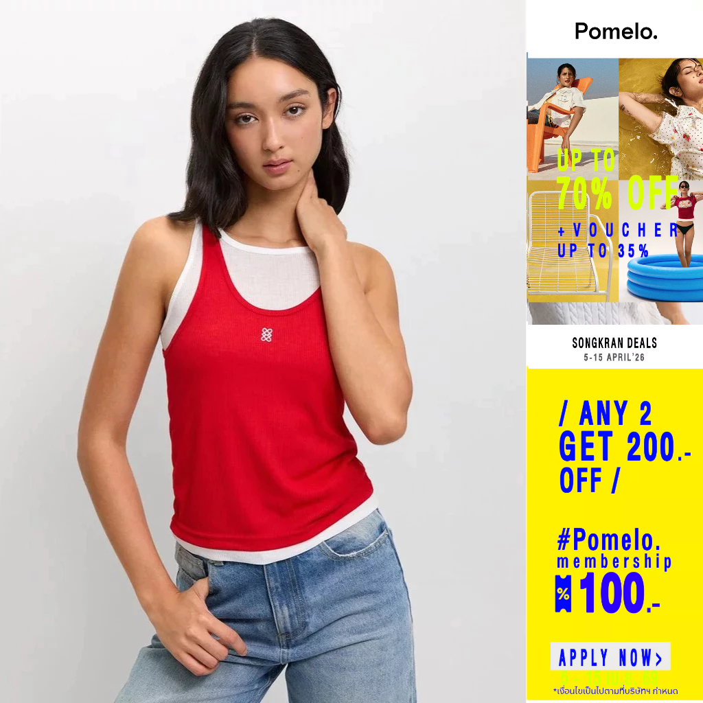 [Pomelo] เสื้อแขนกุด / Tank Top