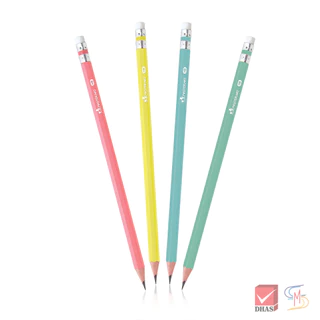 Master Art มาสเตอร์อาร์ต ดินสอ ดินสอดำ HB สีพาสเทล (6 แท่ง/แพ็ค)
