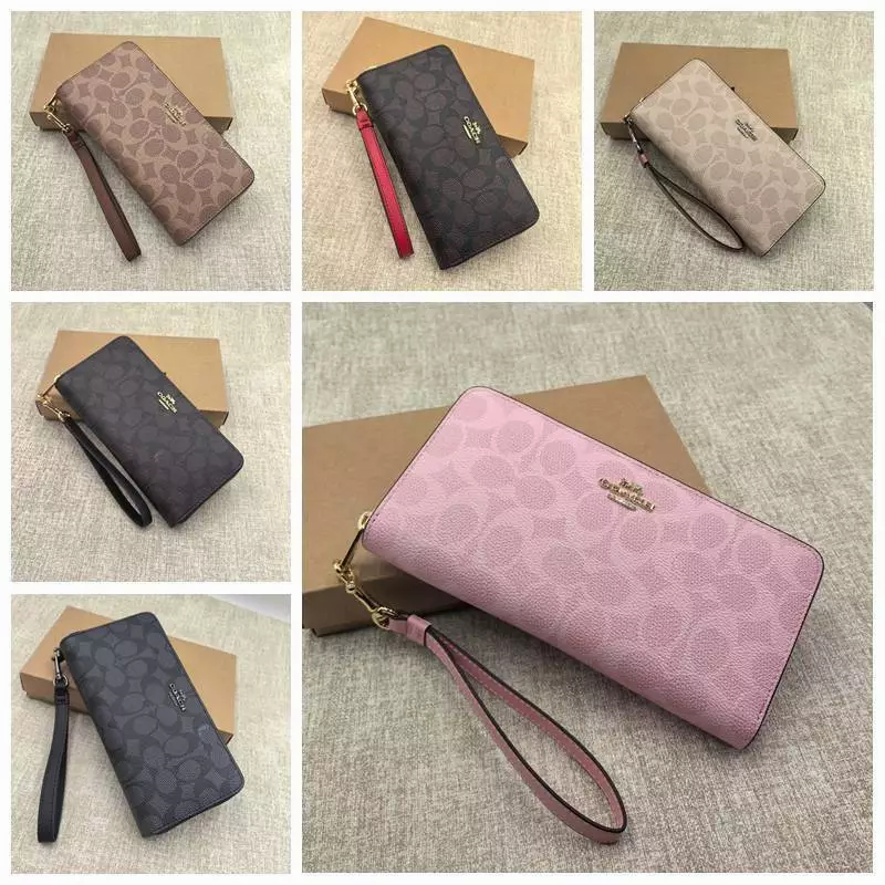 Long Wallet CW778 กระเป๋าสตางค์ใบยาวผู้หญิง กระเป๋าตังค์ กระเป๋าใส่เหรียญ มีสายคล้องมือ ทรงซิป Y66U3