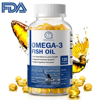 BBEEAA UU น้ำมันปลา Fish Oil โอเมก้า 3 (Omega-3) เข้มข้น บำรุงหัวใจ สมอง ความจำ ภูมิคุ้มกัน และข้อต่อ