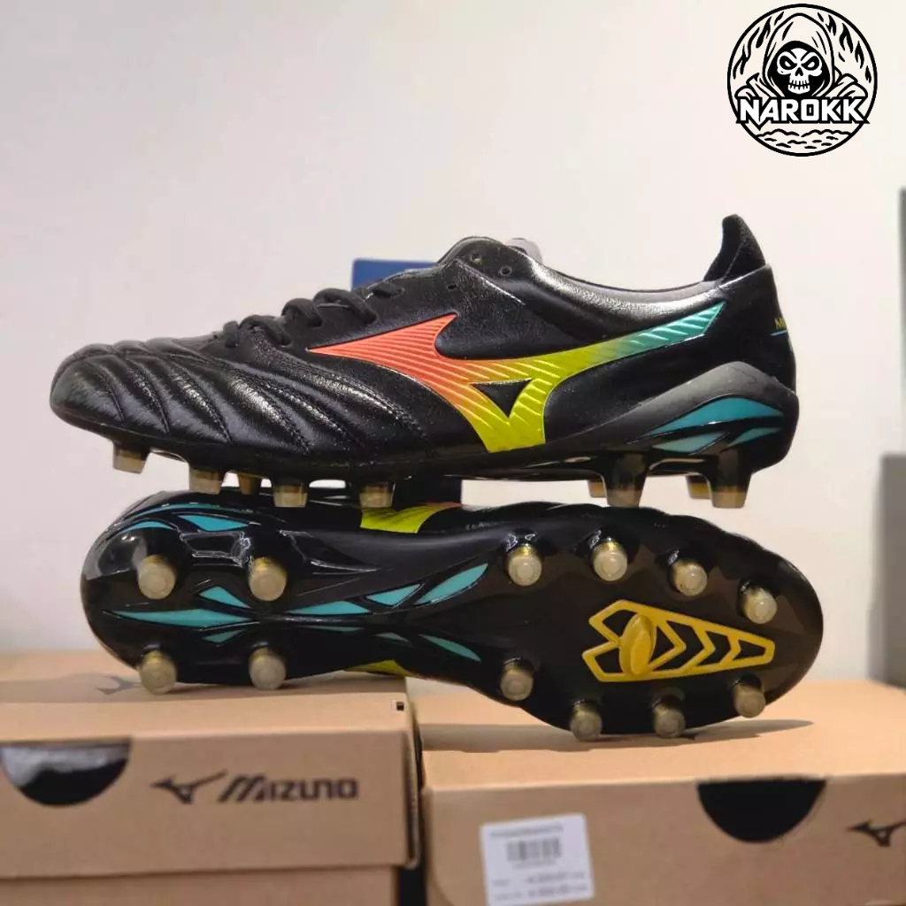 MORELIA NEO V ELITE FG นีโอ 5 เวียดนาม ของแท้ 100% สีดำ-ส้มลาวา 268200