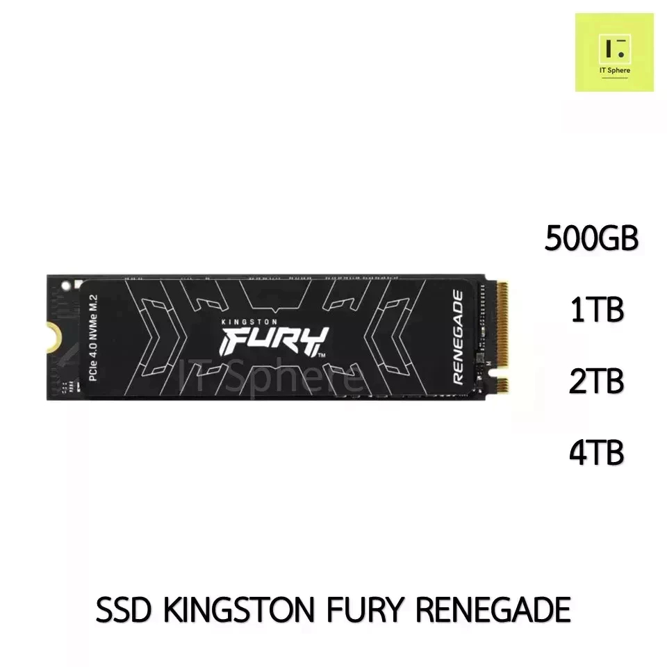SSD KINGSTON FURY RENEGADE 500GB 1TB 2TB 4TB GEN4 NVMe (SSD M.2 FURY RENEGADE NVMe 4x4) ของใหม่ มือ1
