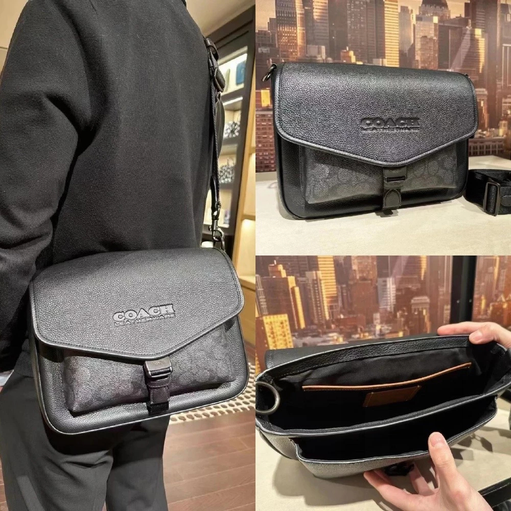 Messenger Bag CH753/กระเป๋าแครอสบอดี้ผู้ชายใบใหญ่/กระเป๋าสะพายข้างชาย/สะพายได้หลายแบบ 1C7O3A5CH6