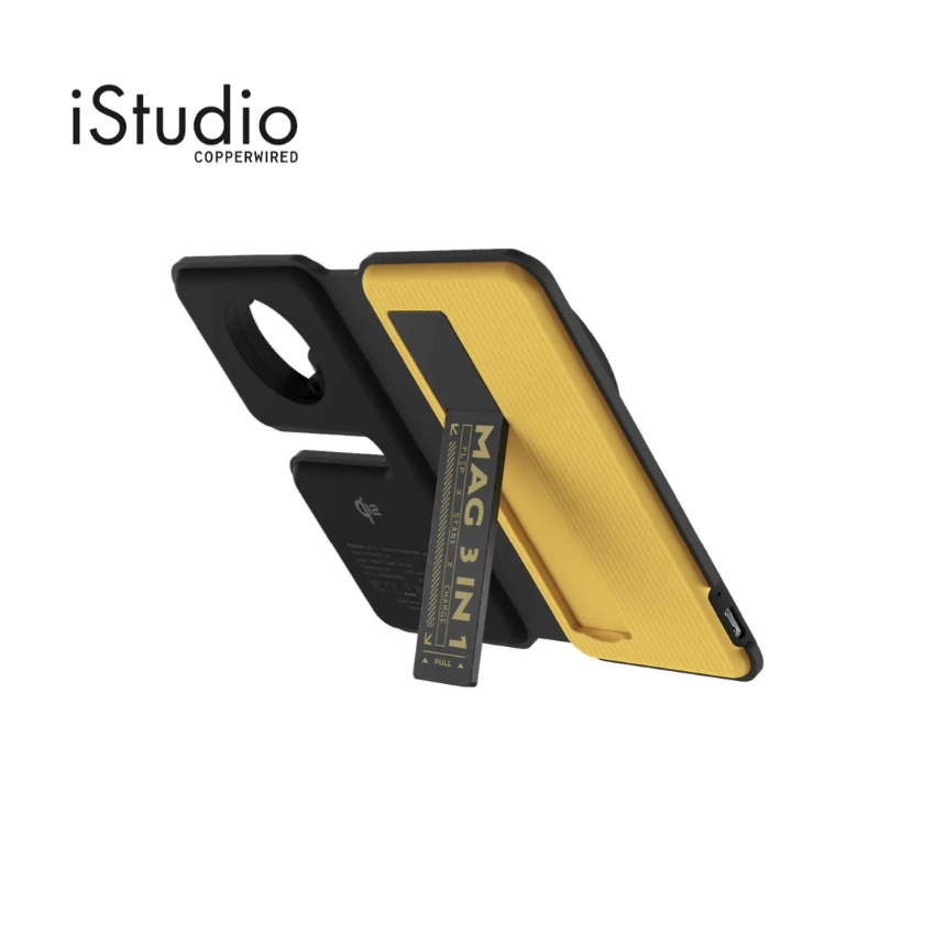 ADAM elements แท่นชาร์จไร้สาย Mag Book Qi2 3-in-1 พร้อมขาตั้ง | iStudio by Copperwired