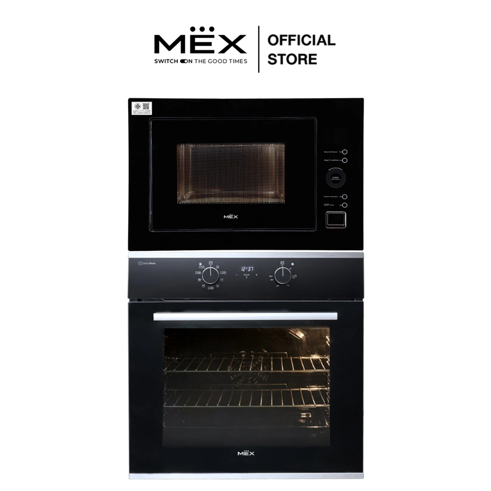 MEX Set รุ่น CM925BX + VRM9652B1 เตาอบไมโครเวฟและเตาอบไฟฟ้ามัลติฟังก์ชั่น ขนาด 60 ซม. (ชนิดติดตั้งใน
