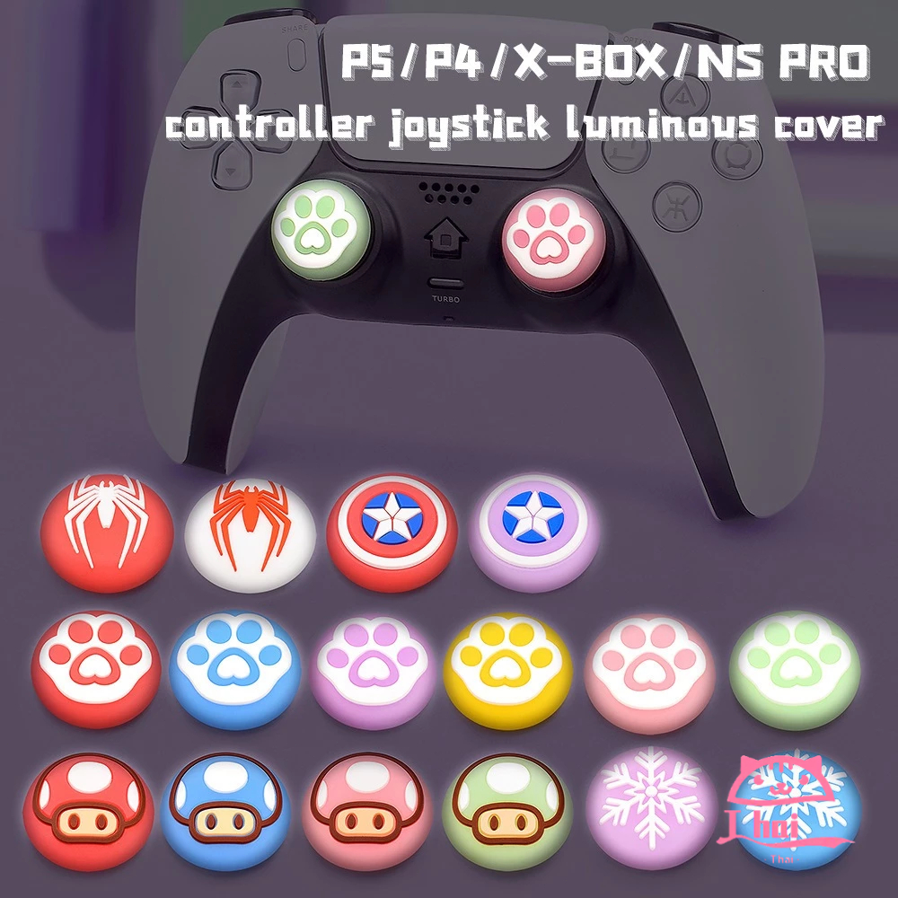 ซิลิโคนกันลื่น Analog Thumb Stick Grip Cap สําหรับ PS5/PS4/PS3/Xbox/Switch Pro Controller จอยสติ๊กฝาครอบเกมอุปกรณ์เสริม