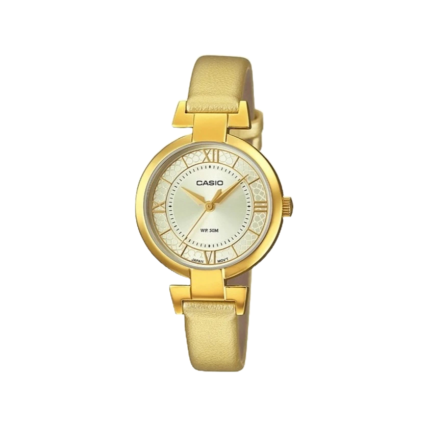 Casio นาฬิกาข้อมือผู้หญิง รุ่น LTP-E403GL-9AVDF Lady Watch