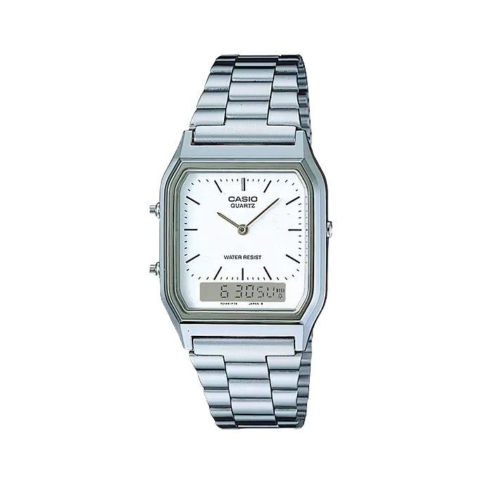 Casio นาฬิกาข้อมือ unisex AQ-230A-7DMQ Classical watch Quartz