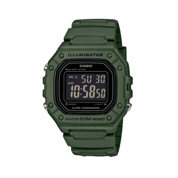 Casio นาฬิกาข้อมือผู้ชาย W-218H-3BVDF Men's watch Quartz