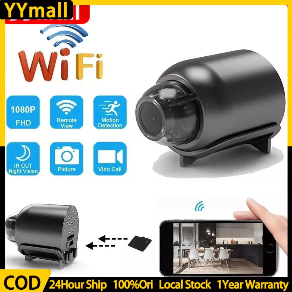 กล้องวงจรปิดไร้สาย 1080P WIFI ขนาดเล็ก ความละเอียดสูง มองเห็นที่มืด ตรวจจับการเคลื่อนไหว มองเห็นที่มืด สําหรับเด็กทารก
