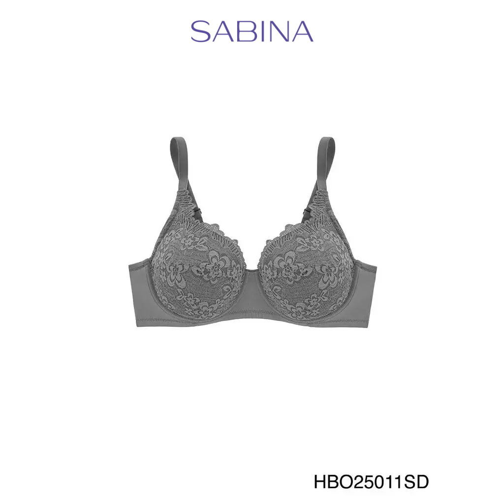 Sabina Habpy Adult Level 1 เสื้อชั้นใน  มีโครง รหัส HBO25011SD - สีเทาเข้ม