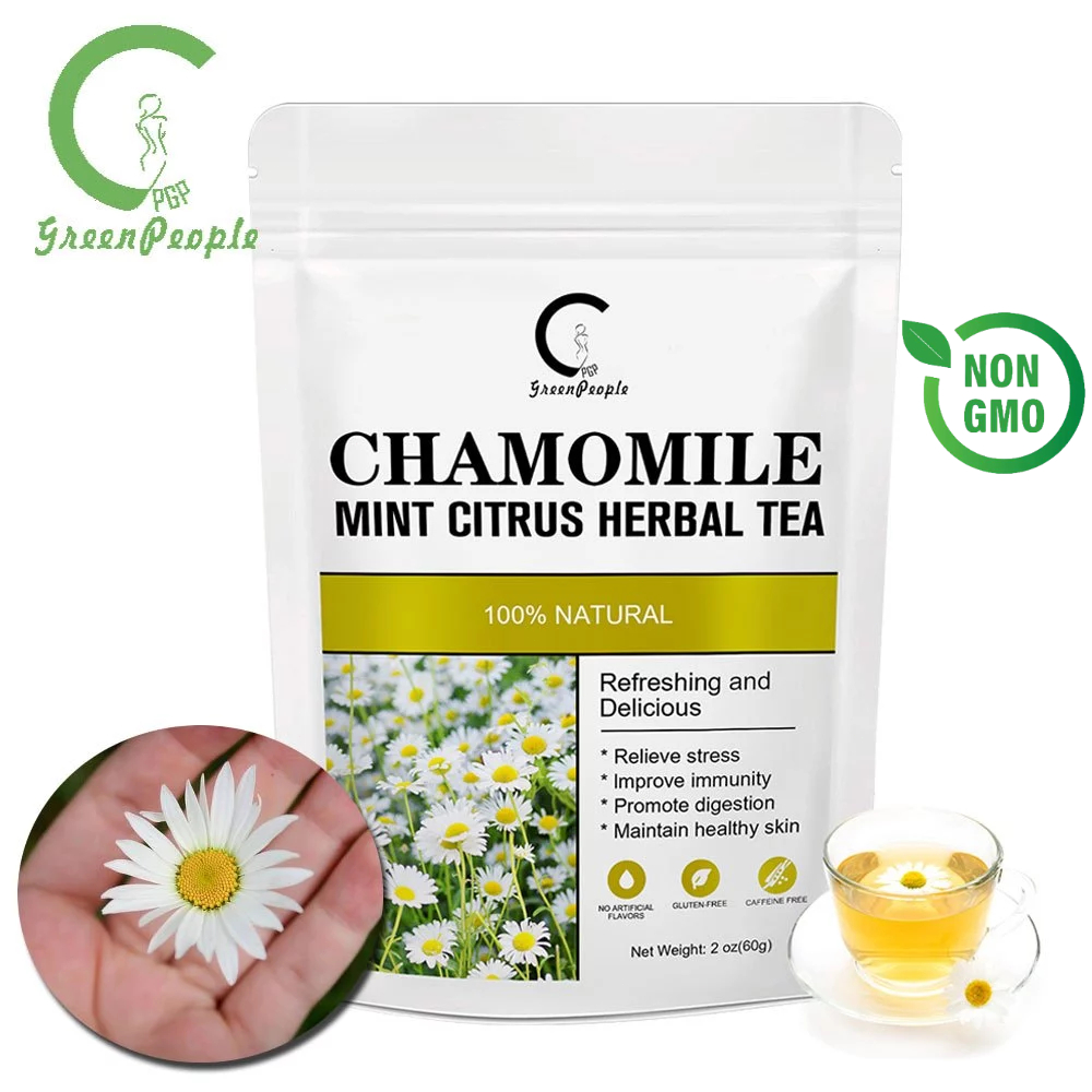 GPGP Premium Chamomile Herbal Tea 20bags  ชาสมุนไพรคาโมมายล์ระดับพรีเมี่ยม – จิตใจสงบ ปลอบประโลมร่างกาย คืนความสมดุล