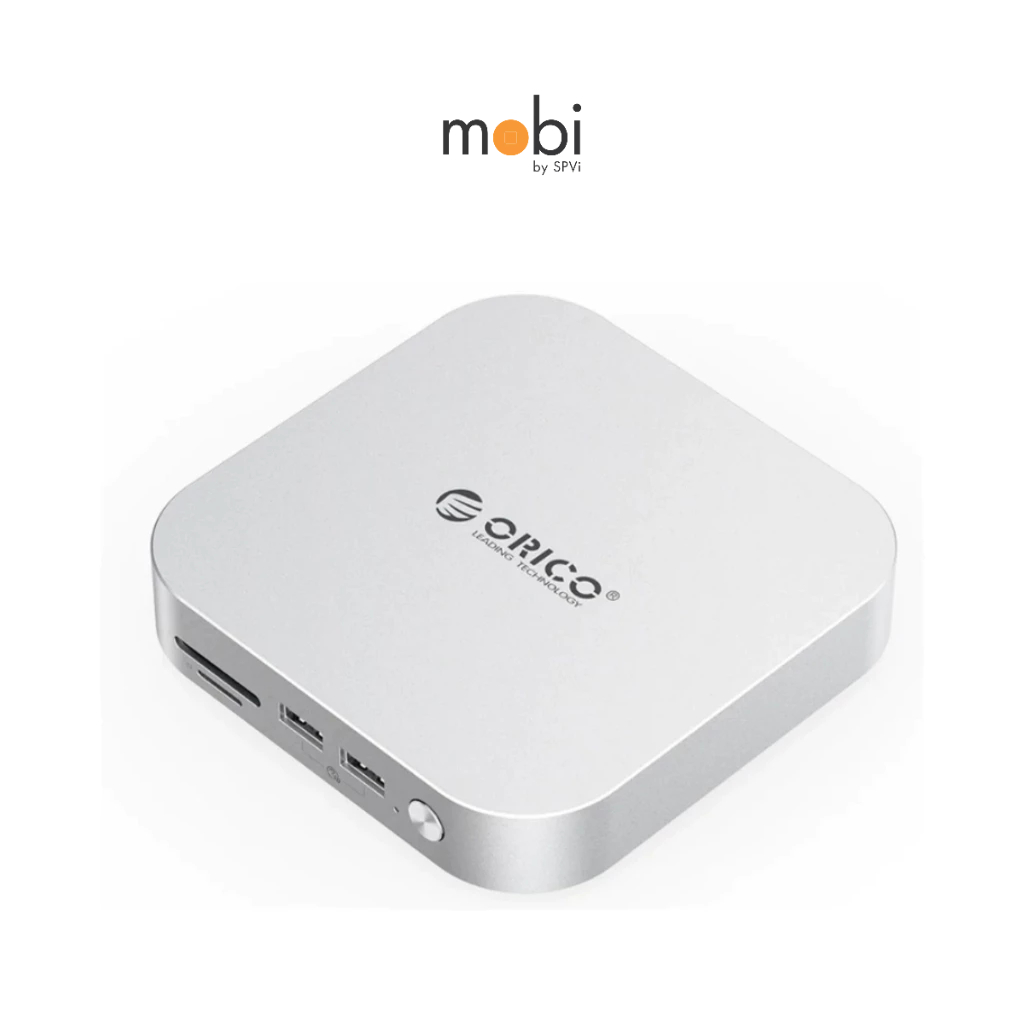 ORICO USB HUB Docking Station สําหรับ Mac Mini M1 M2 M4 NVMe SSD พอร์ต USB A/C [10GBPS / 40GBPS]