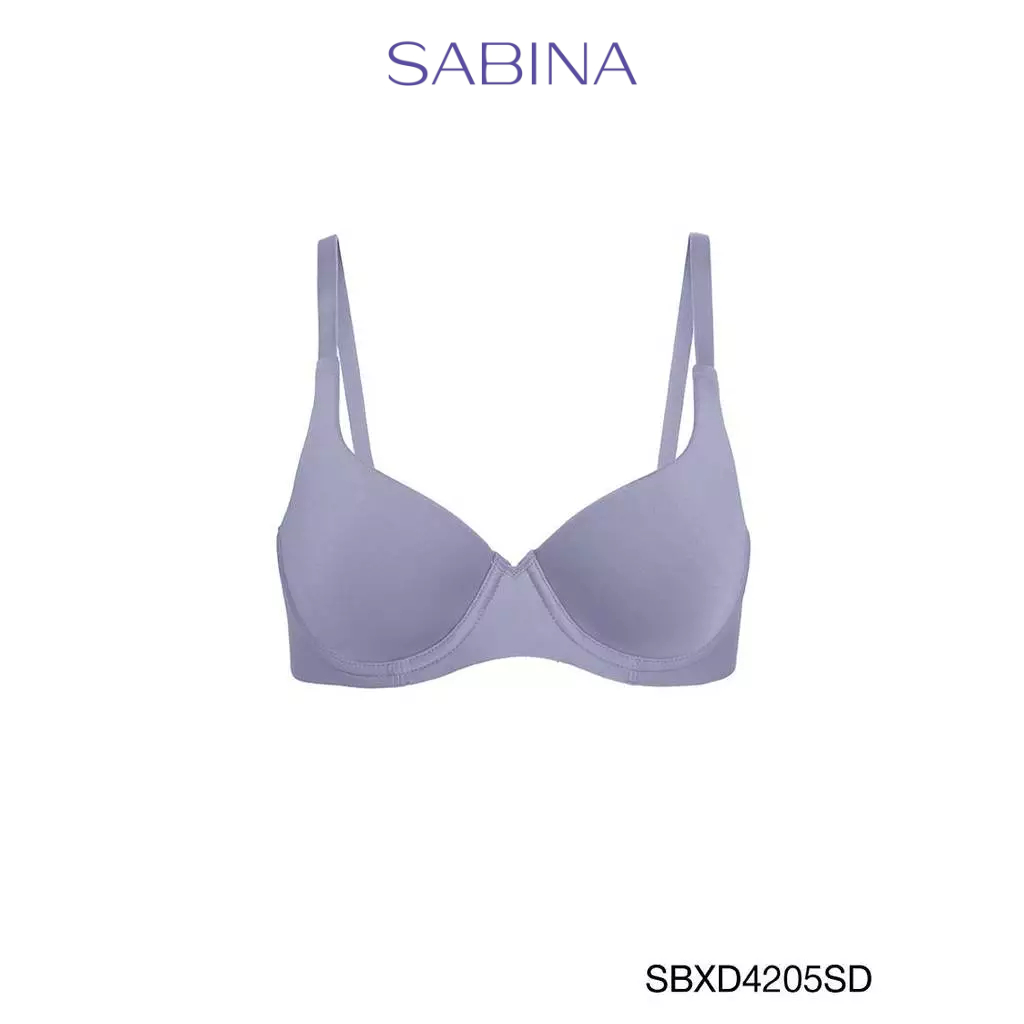 Sabina Perfect Bra Level 1 เสื้อชั้นใน ไร้ตะเข็บ  มีโครง รหัส SBXD4205SD - สีเทาเข้ม