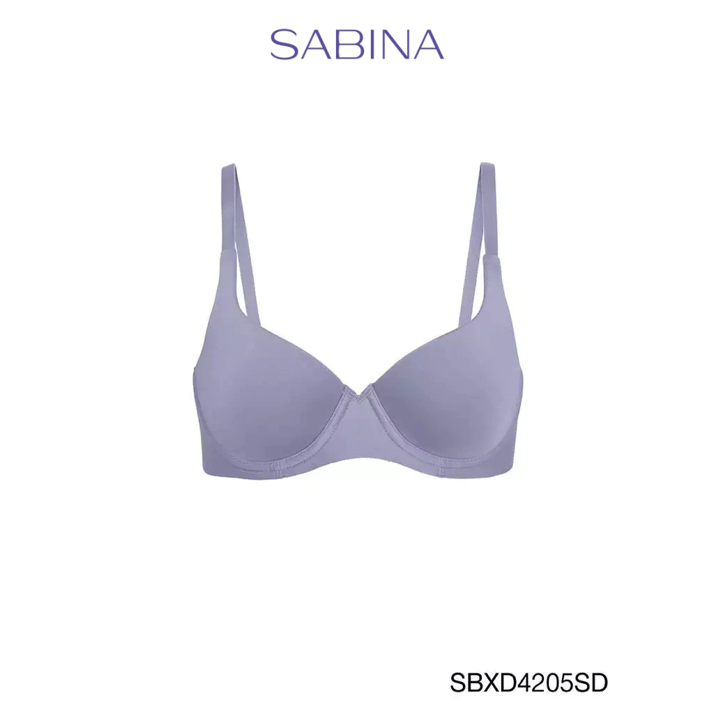 Sabina Perfect Bra Level 1 เสื้อชั้นใน ไร้ตะเข็บ มีโครง รหัส SBXD4205SD - สีเทาเข้ม