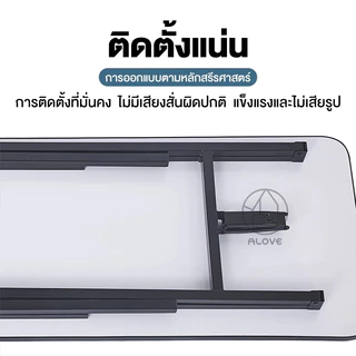 ALOVE โต๊ะพับอเนกประสงค์ สีขาว โต๊ะอเนกประสงค์หน้ 120X60X75ซม ไม่ต้องประกอบ