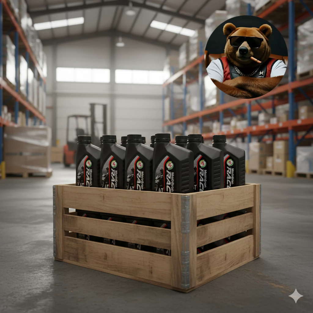 [ยกลัง12ขวด][PT] น้ำมันเครื่องPT Maxnitron Racer 4T SAE-40 สำหรับมอเตอร์ไซค์หัวฉีดและคาร์บู